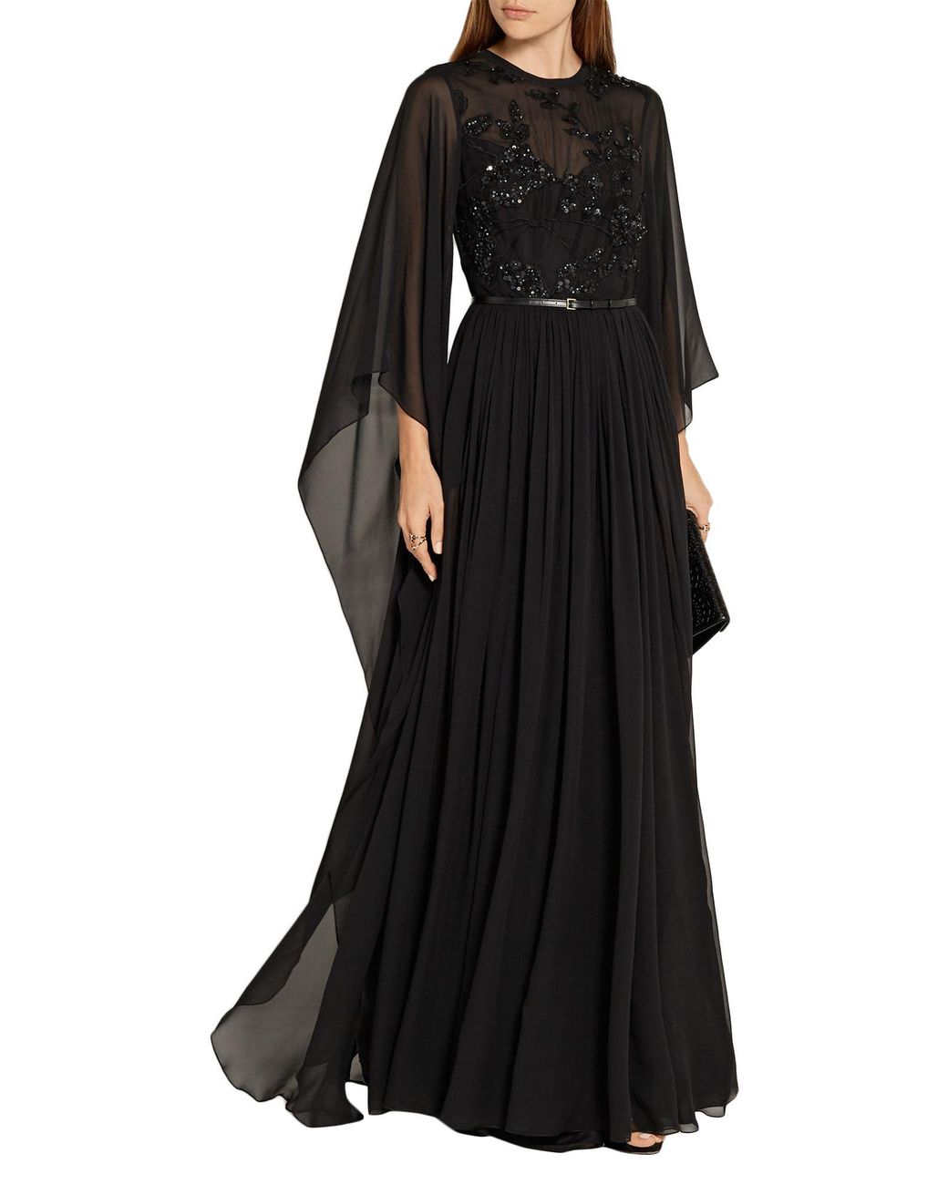 Elie saab 2024 black evening gown