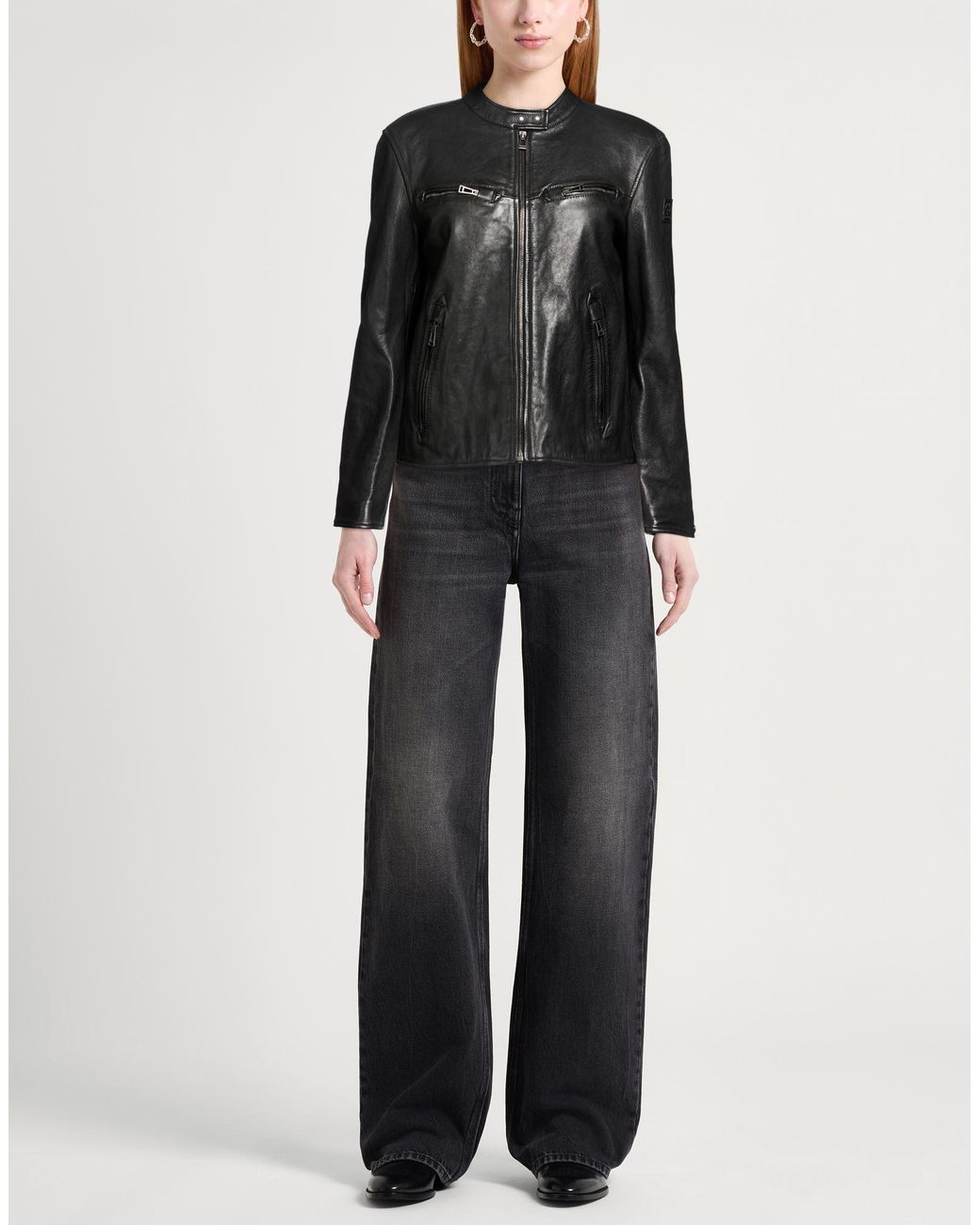 Belstaff Black Jacket Lambskin