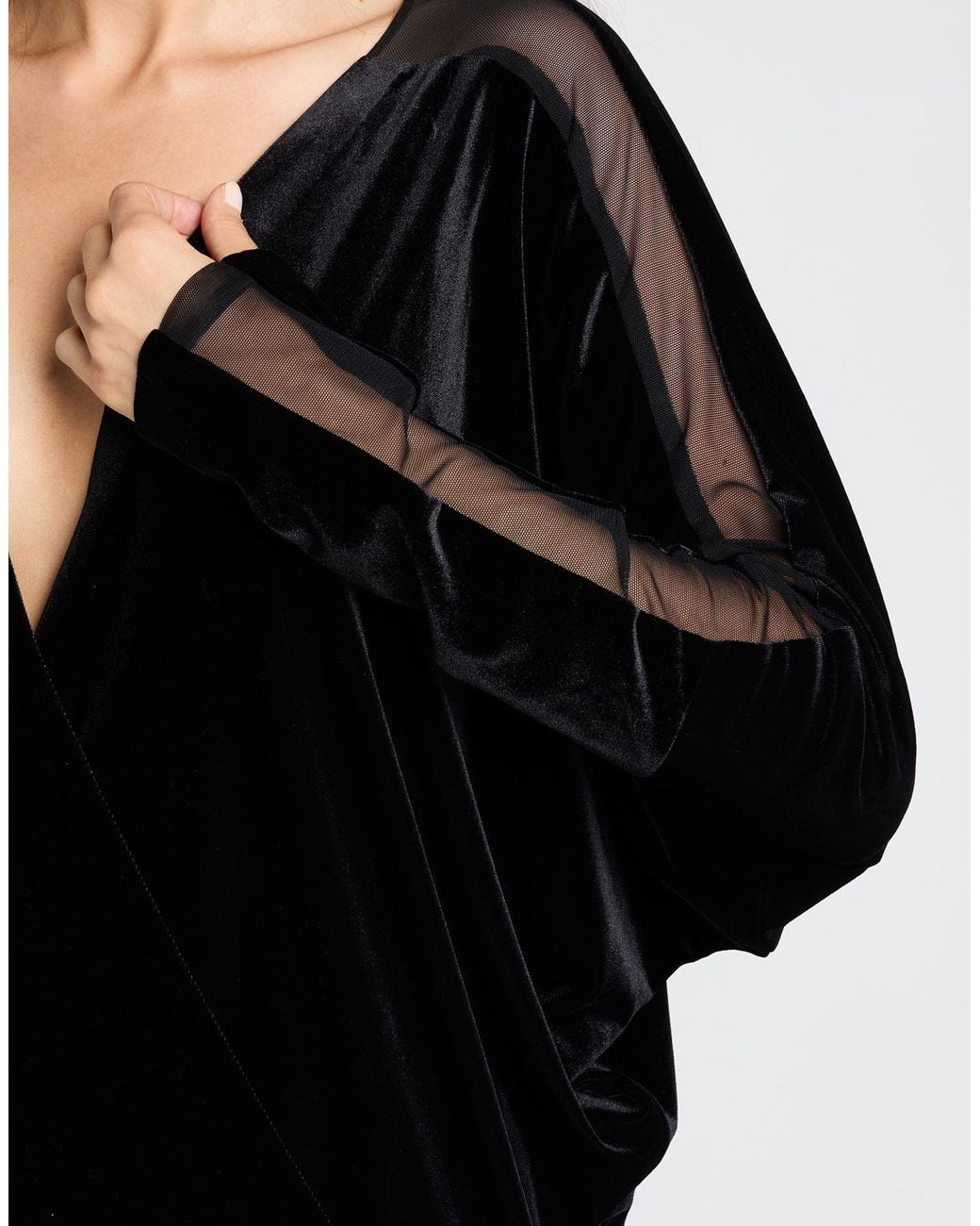 Norma Kamali Black Maxi Dress Polyester, Elastane, Nylon