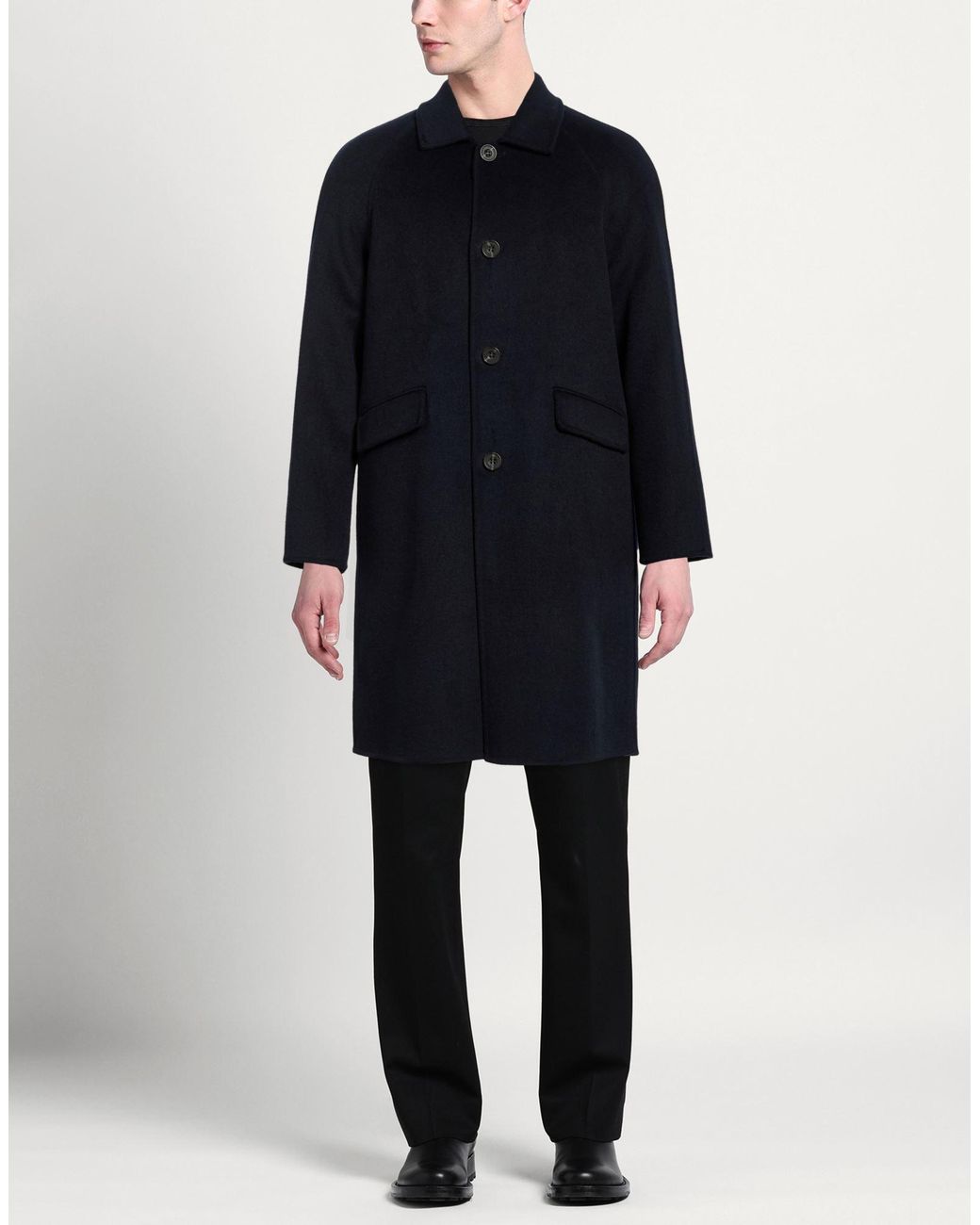 BRERAS Milano Blue Coat Wool, Polyester for men