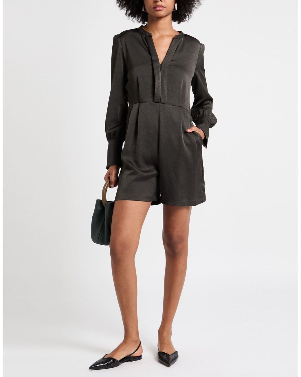 Momoní Green Dark Playsuit Polyester