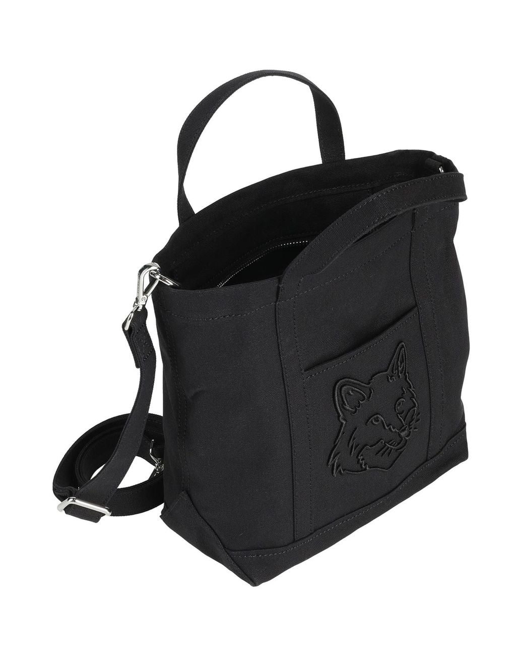 Maison Kitsuné Black Handbag