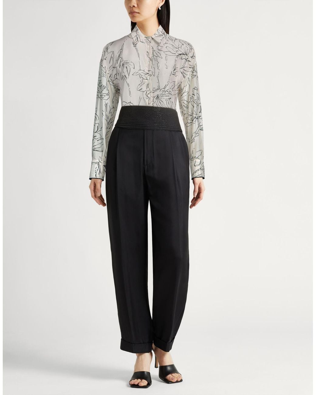 Camisa Brunello Cucinelli de color Gray