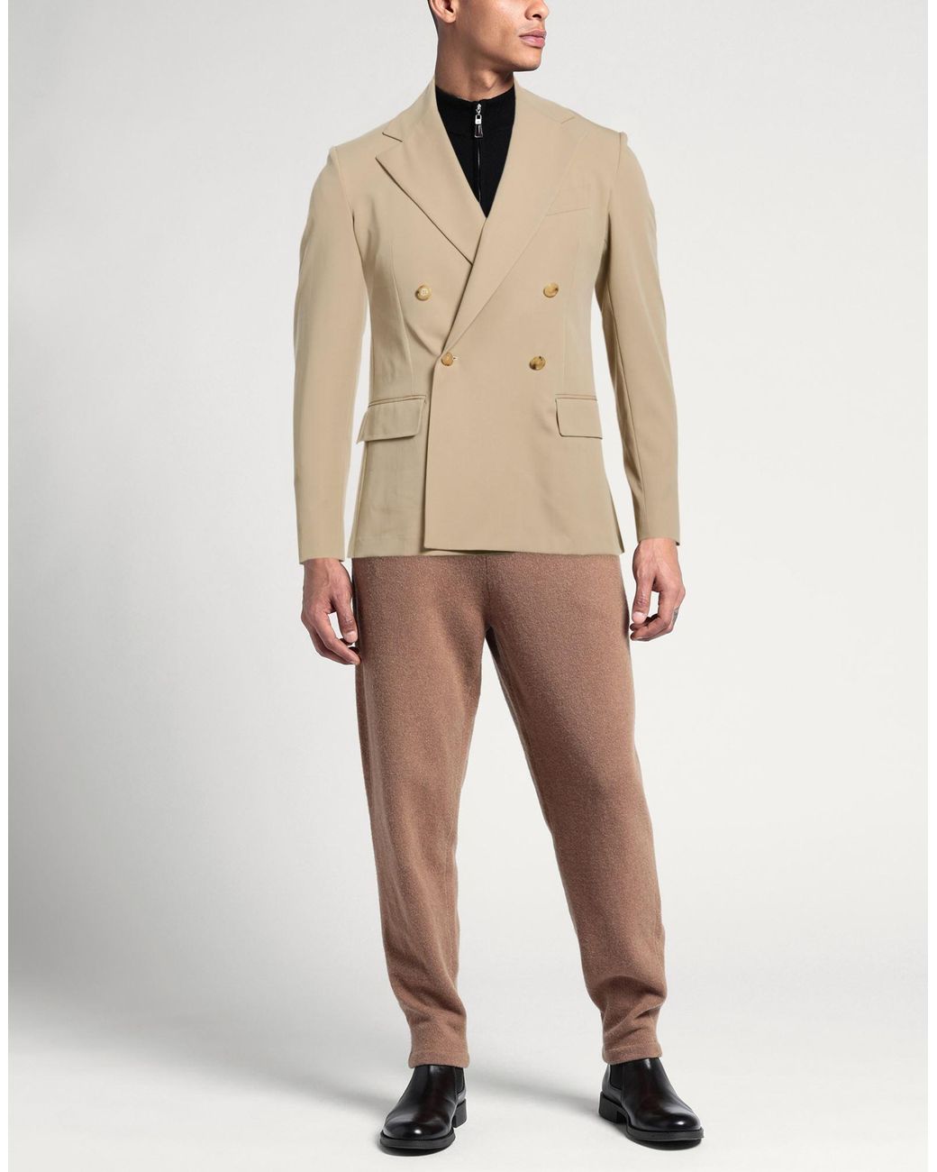 De Petrillo Natural Blazer Virgin Wool for men