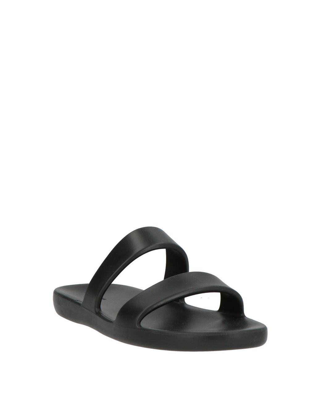 The Row Black Sandals Rubber