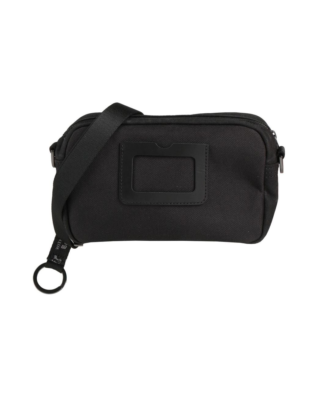 Dr. Martens Black Utility Crossbody Waxed Canvas -- Cross-Body Bag Cotton, Cow Leather for men