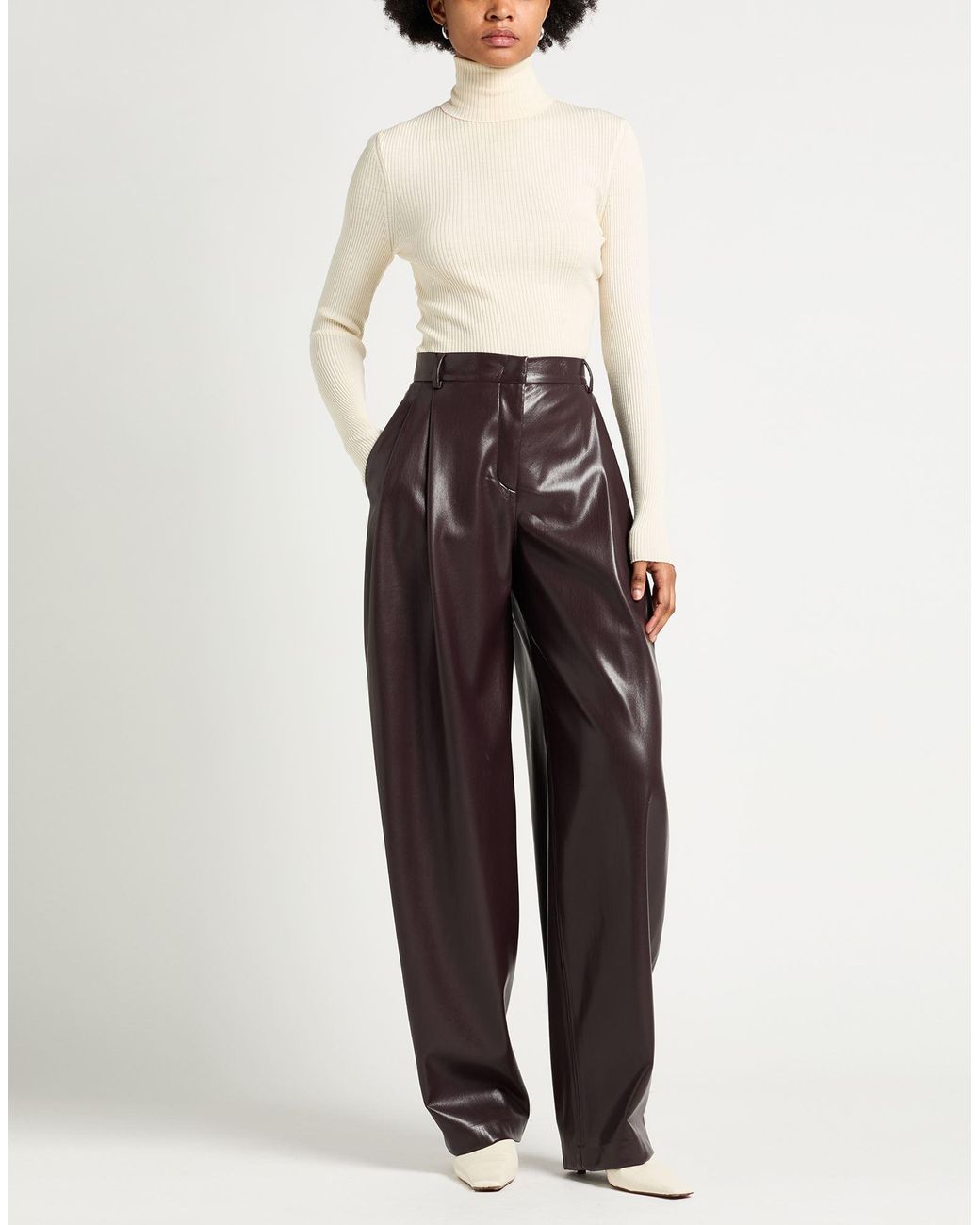 ANDAMANE Blue Pants Polyester, Polyurethane