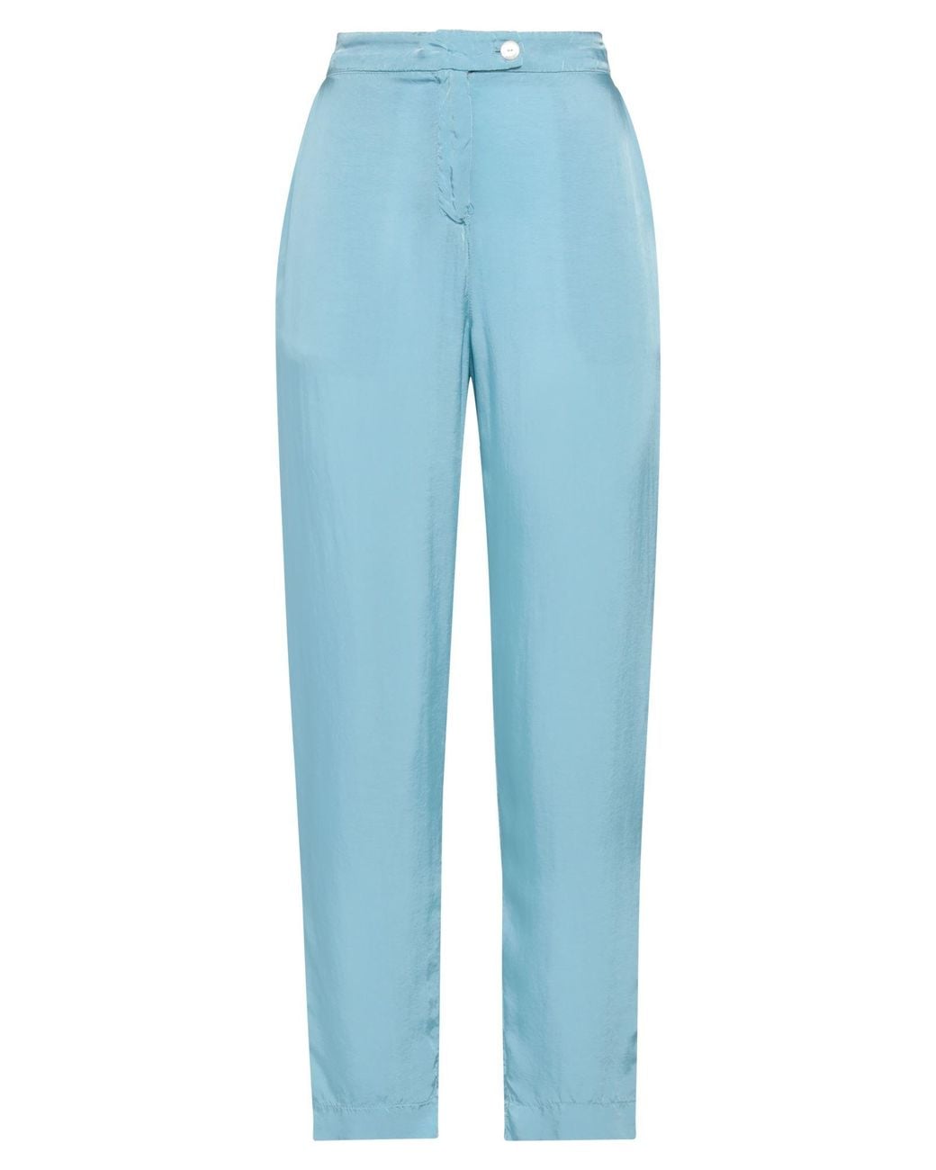 ALESSIA SANTI Blue Pants Viscose, Cupro