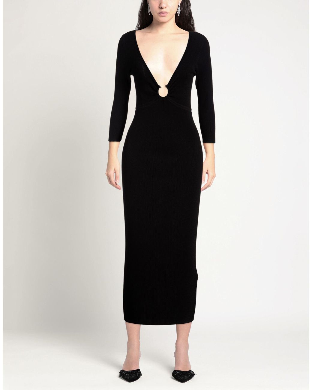 Kaos Black Midi Dress