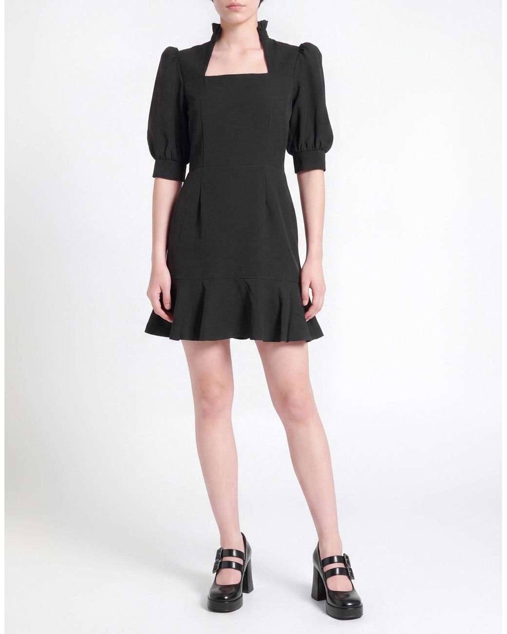 ACTUALEE Black Mini Dress