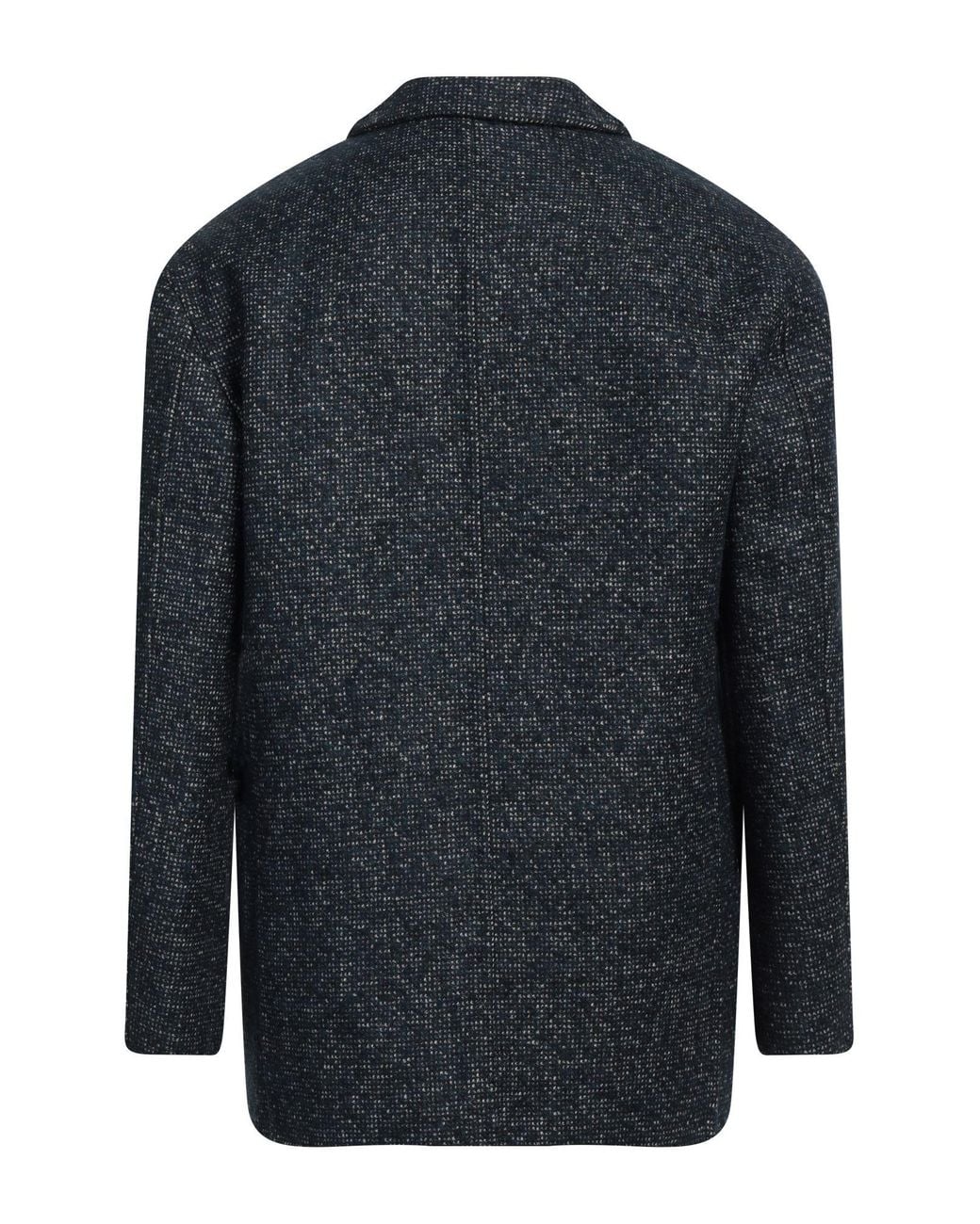 Dior Blue Coat Virgin Wool, Polyester, Acrylic, Alpaca Wool, Cotton for men