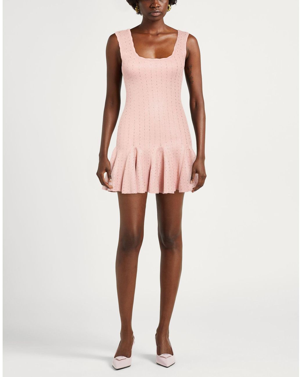 LoveShackFancy Pink Mini Dress
