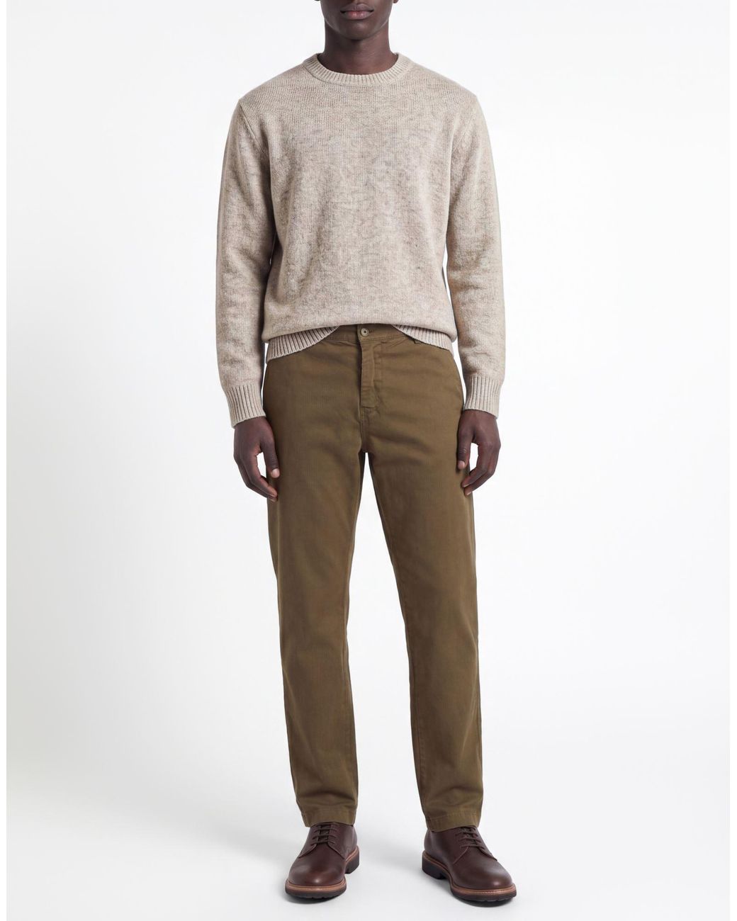 Roy Rogers Green Pants Cotton, Elastane for men