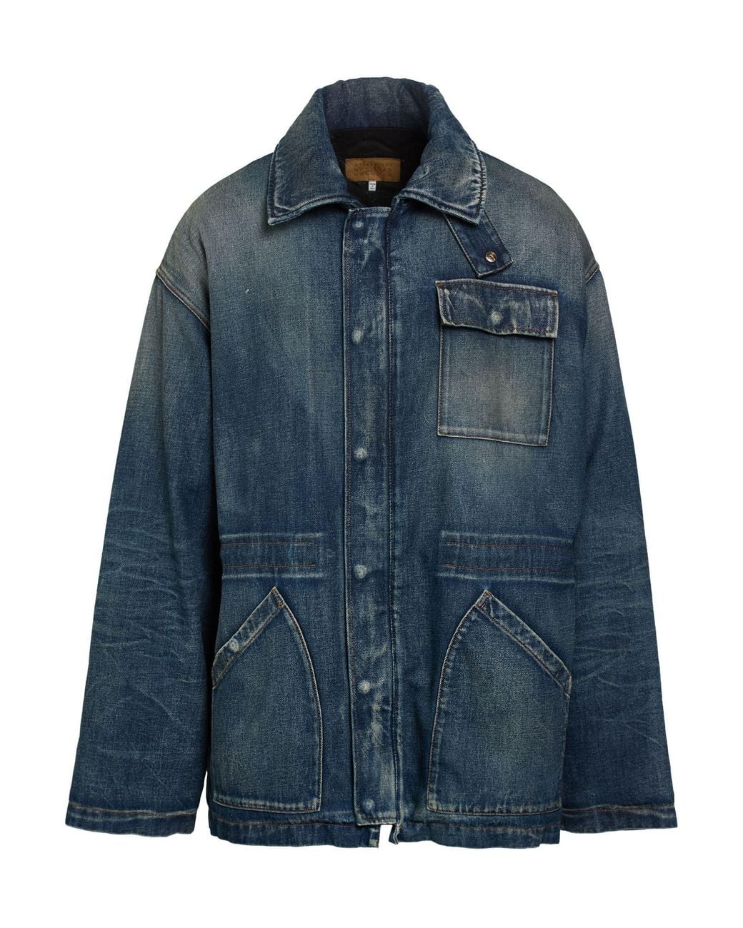 MM6 by Maison Margiela Blue Denim Outerwear Cotton for men