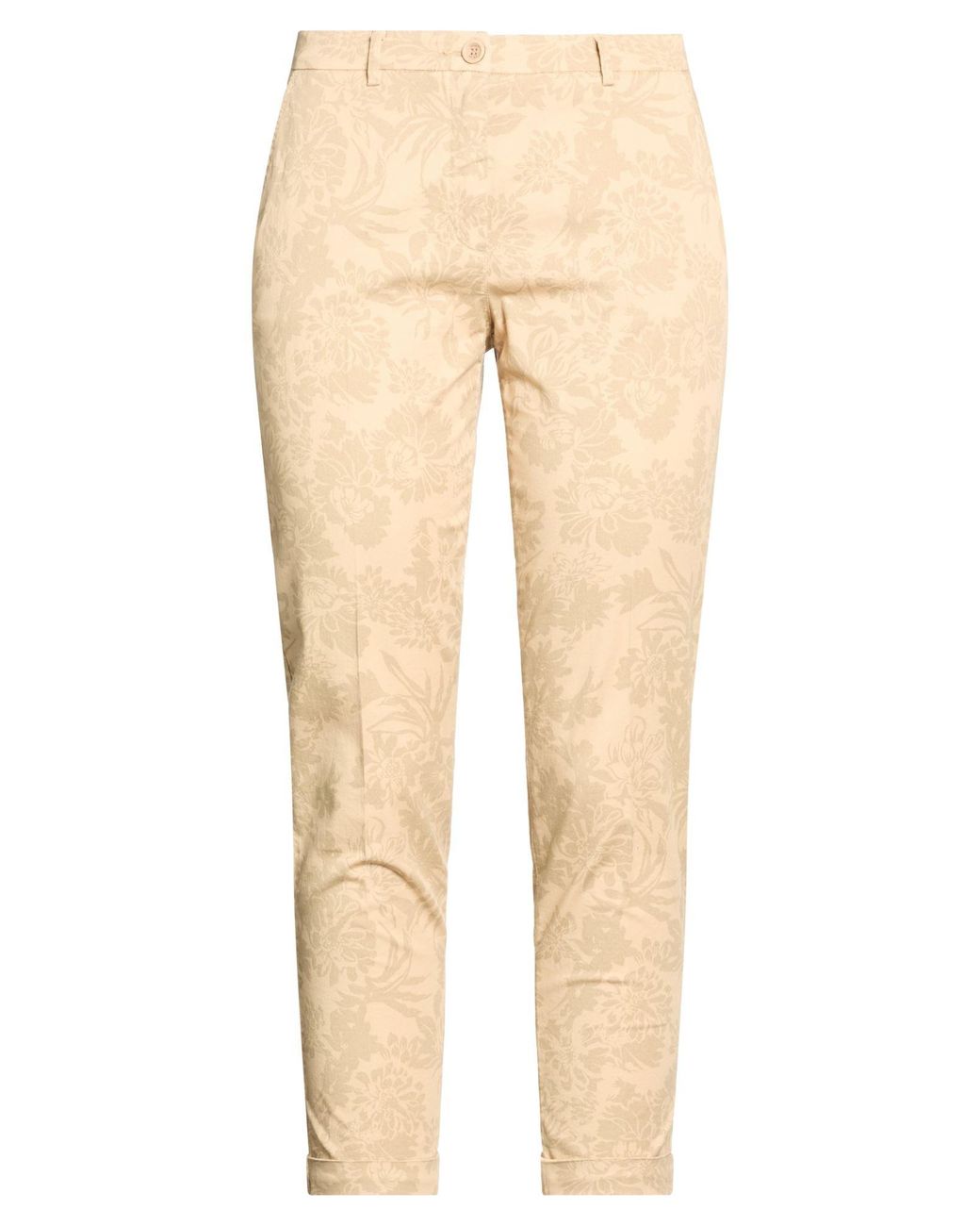 19.70 Nineteen Seventy Natural Pants Cotton, Elastane