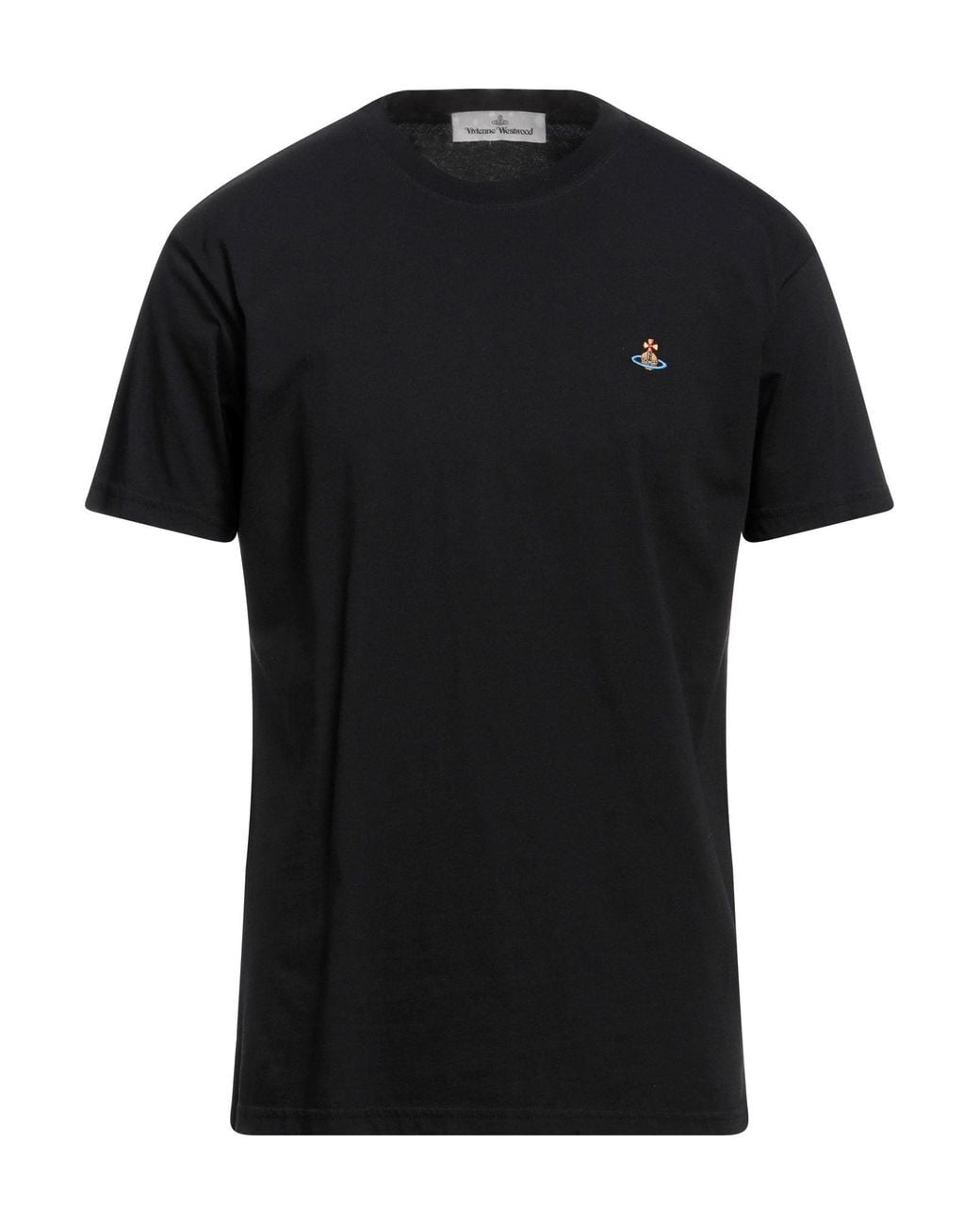 Vivienne Westwood Black Logo Cotton T-Shirt for men