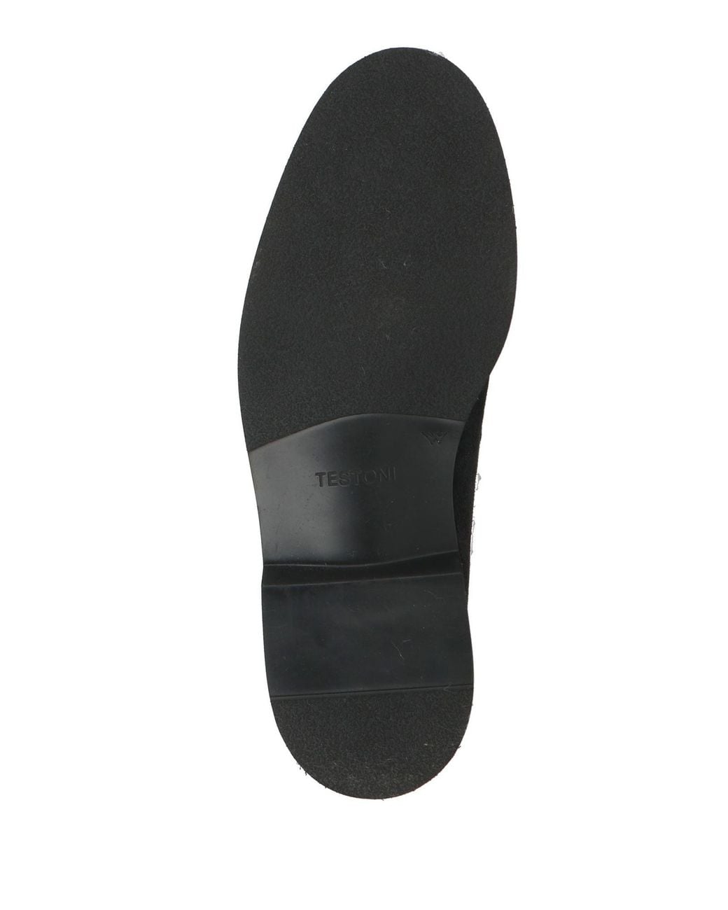 Testoni Black Charcoal Loafers Leather for men
