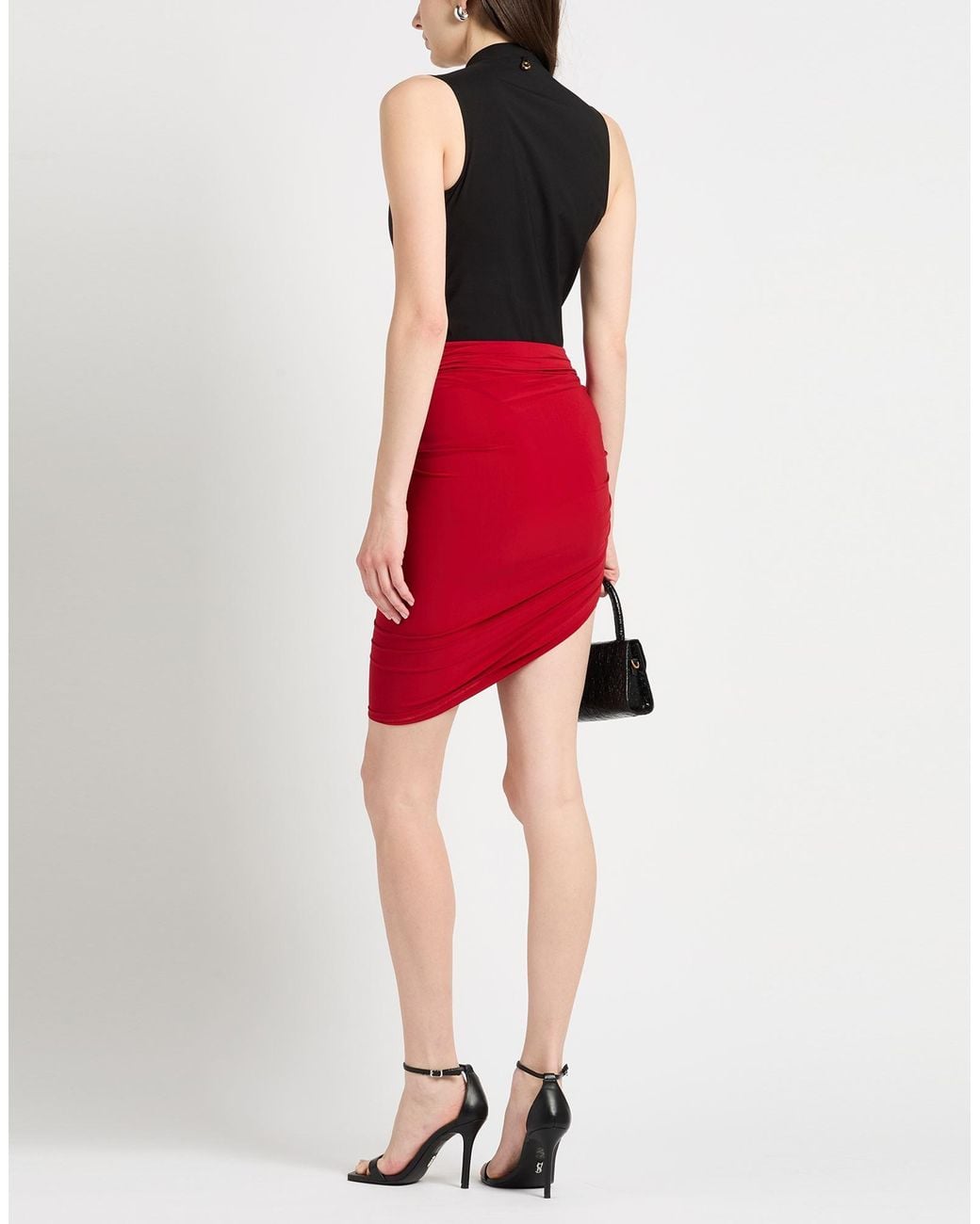 Jacquemus Red Midi Skirt Viscose, Polyester, Elastane
