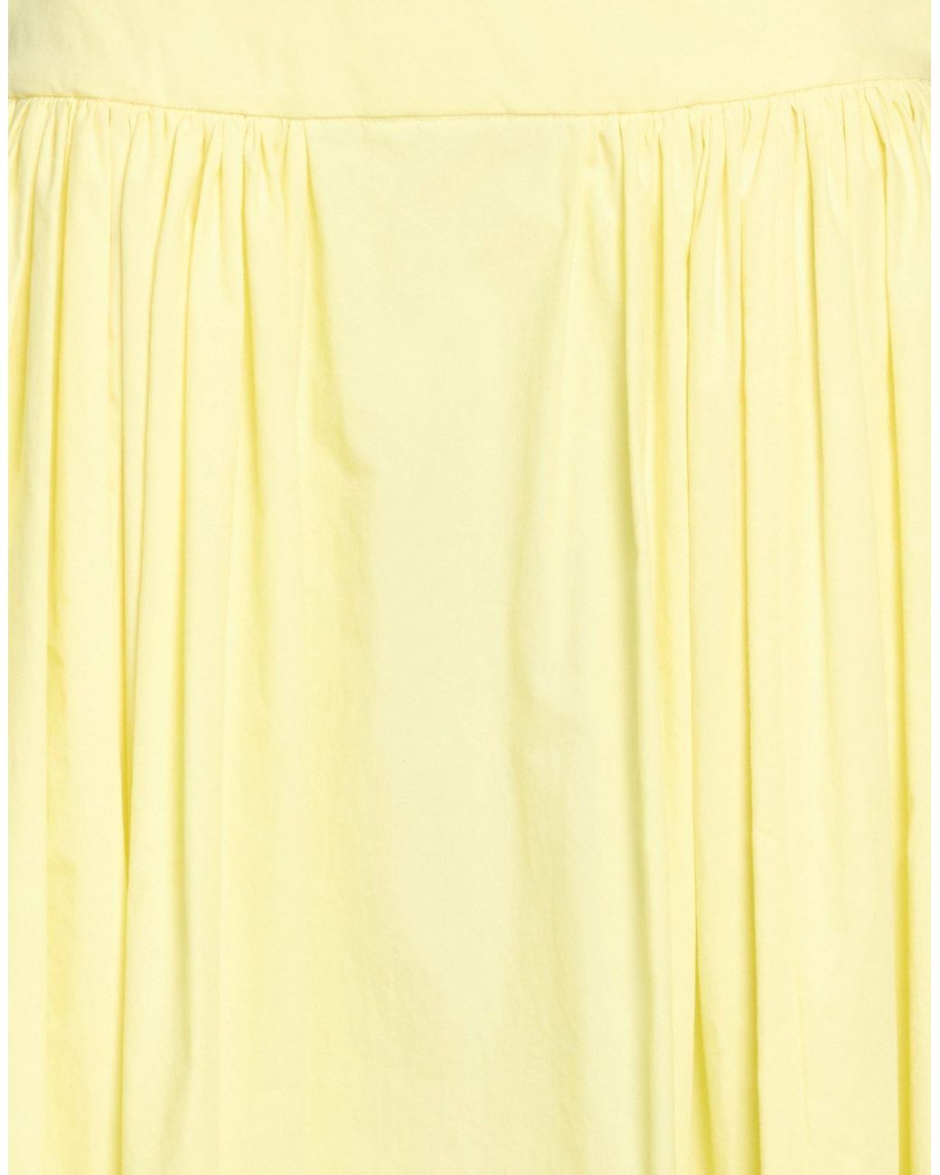 MSGM Yellow Midi Skirt Cotton