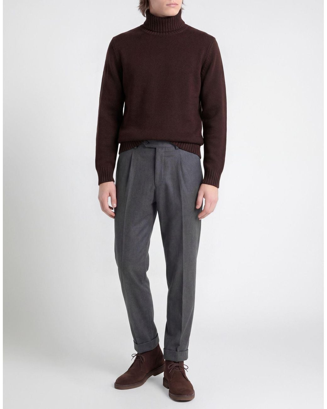 Zanone Rollkragenpullover in Red für Herren
