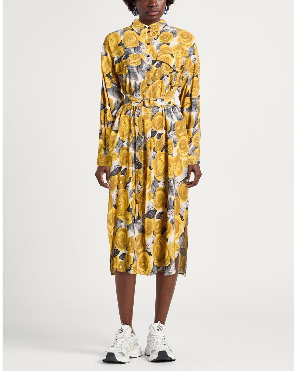 8pm Metallic Midi Dresses