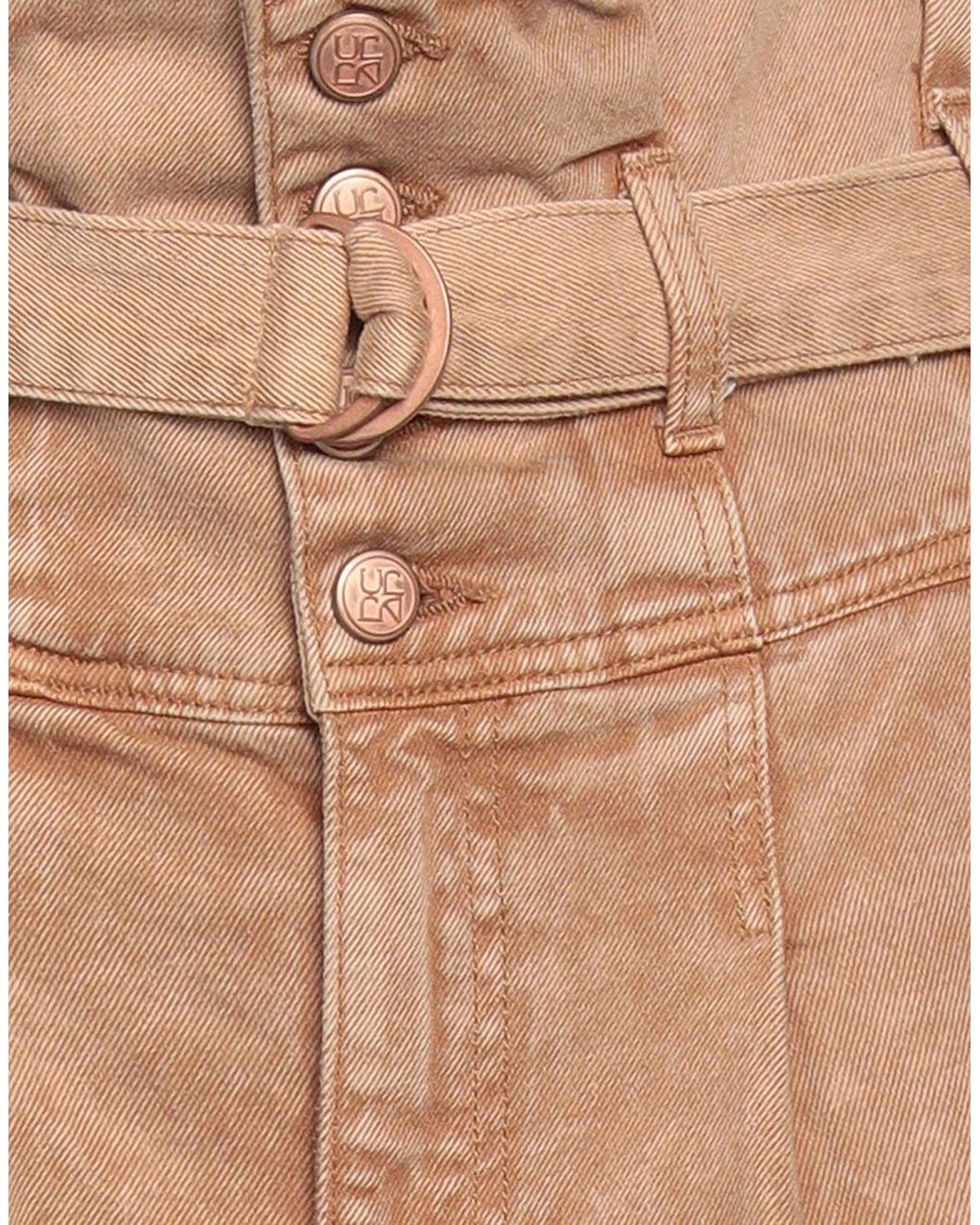 Ulla Johnson Natural Flared Faded Denim Jeans