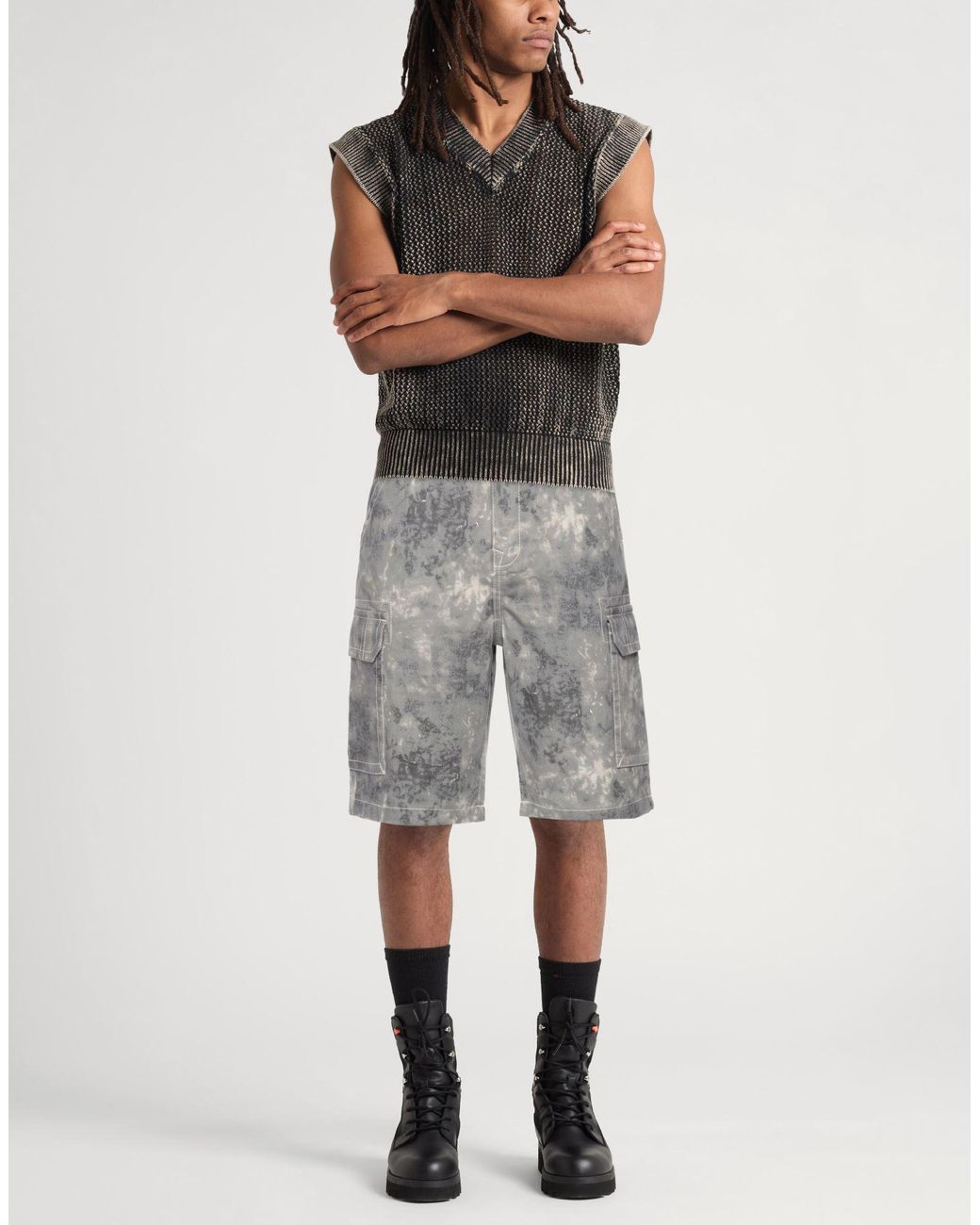 True Religion Gray Shorts & Bermuda Shorts for men