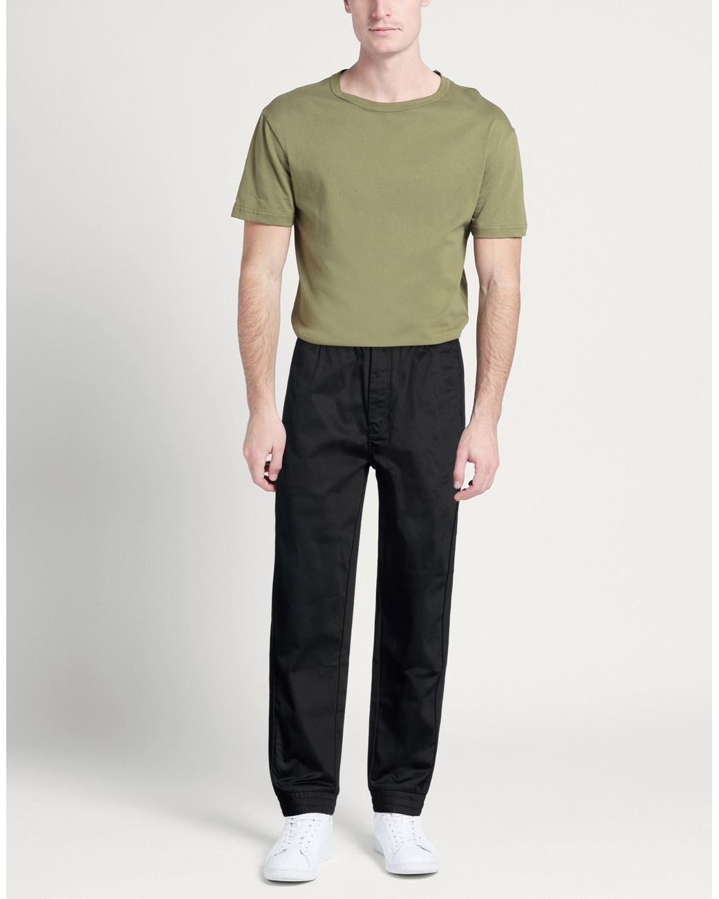 ARMANI EXCHANGE Black Pants Cotton, Elastane for men