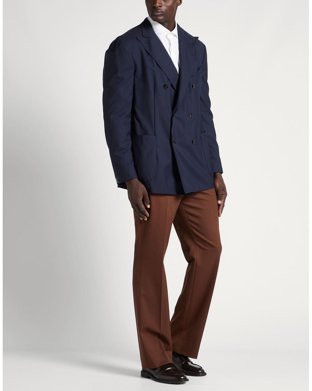 Boglioli Blue Blazer Wool, Silk for men
