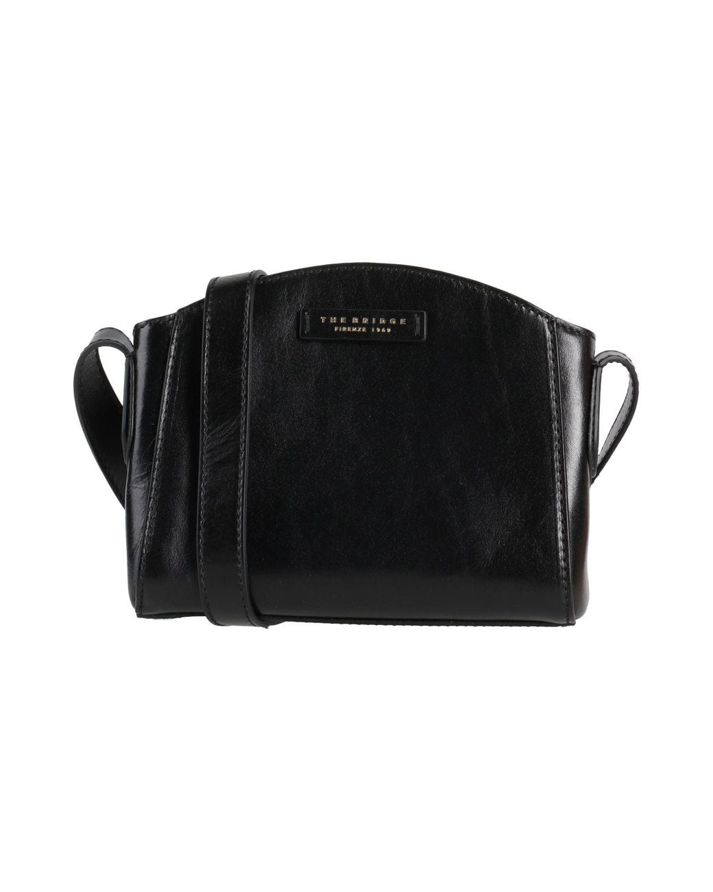 The Bridge Black Cross-Body Bag Leather