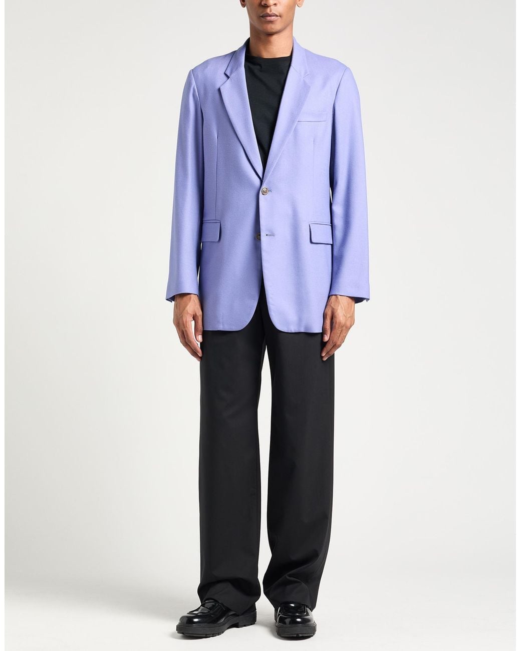 Grifoni Blue Light Blazer Wool, Elastane for men
