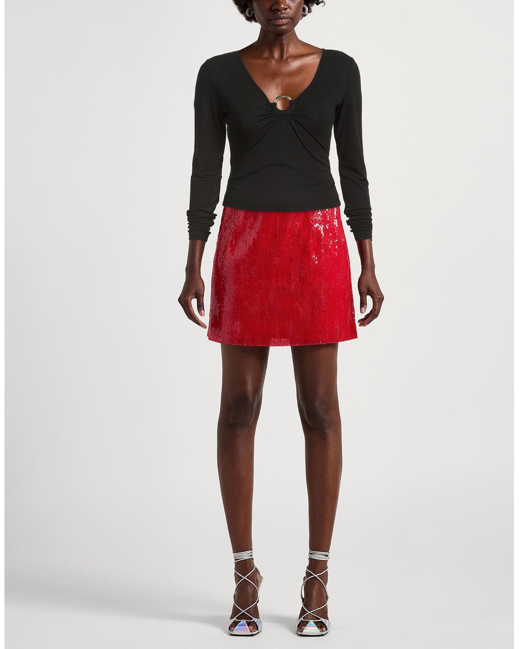 Just Cavalli Black Top Polyester, Elastane