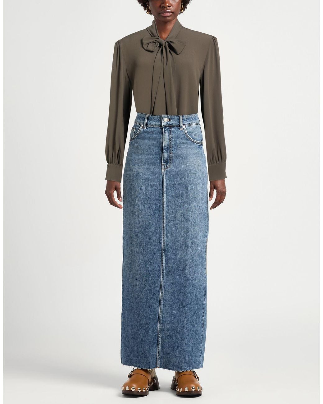 Pinko Brown Military Shirt Acetate, Silk