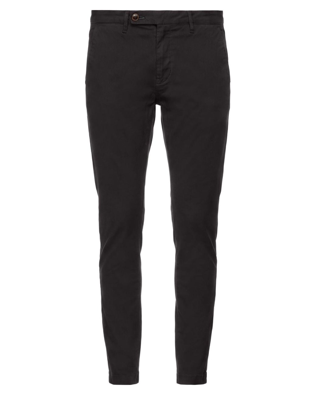 Harmont & Blaine Black Pants Cotton, Elastane for men