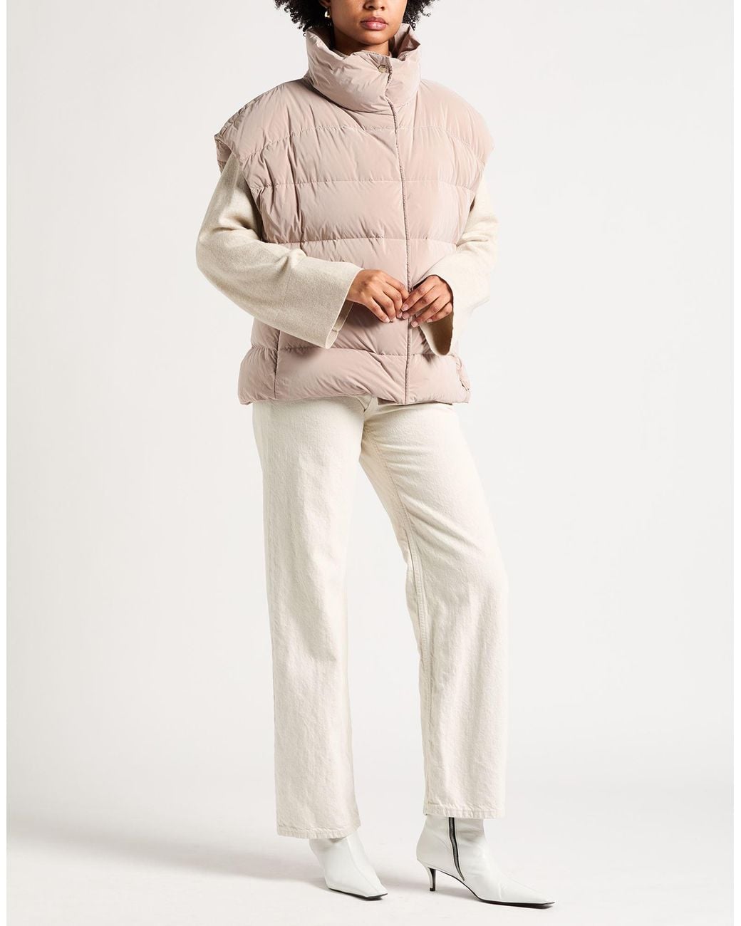 Moorer Pink Vest Polyamide, Polyester