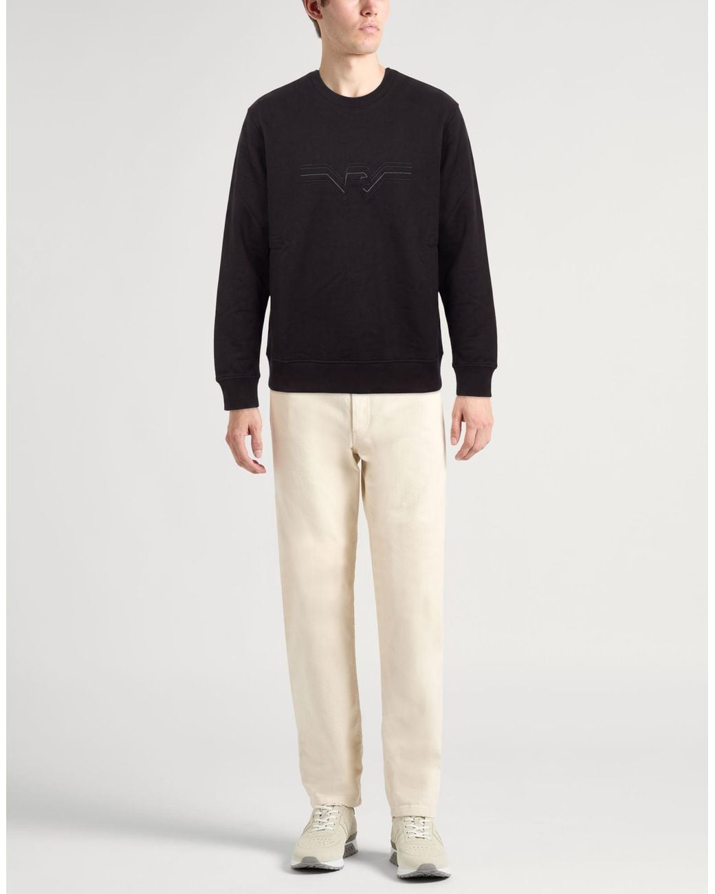 Emporio Armani Blue Sweatshirt Cotton for men