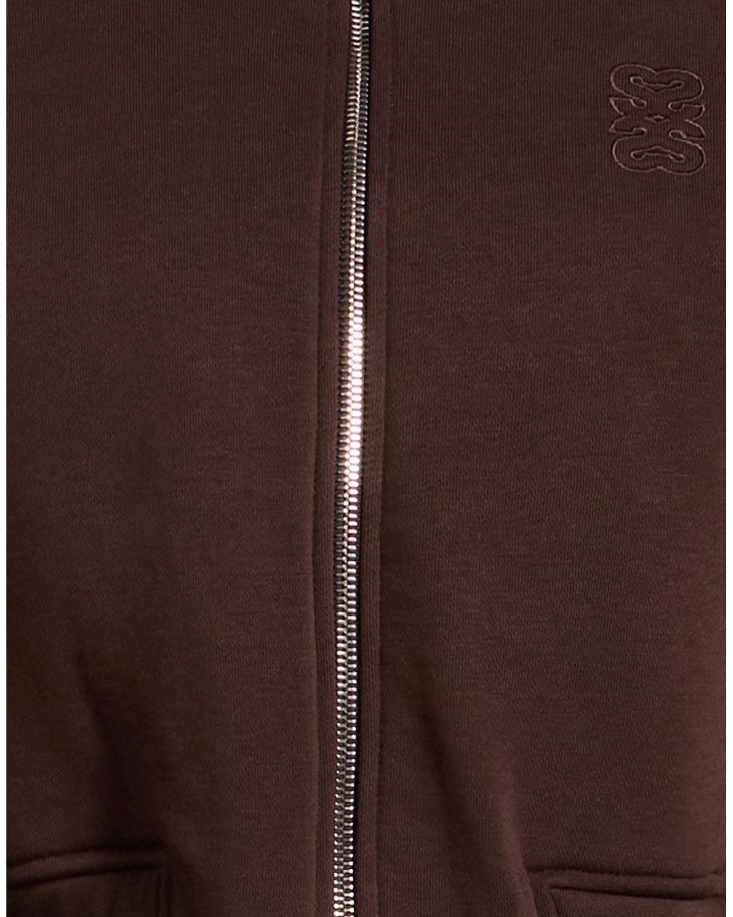 Sandro Brown Jacket Cotton, Polyester