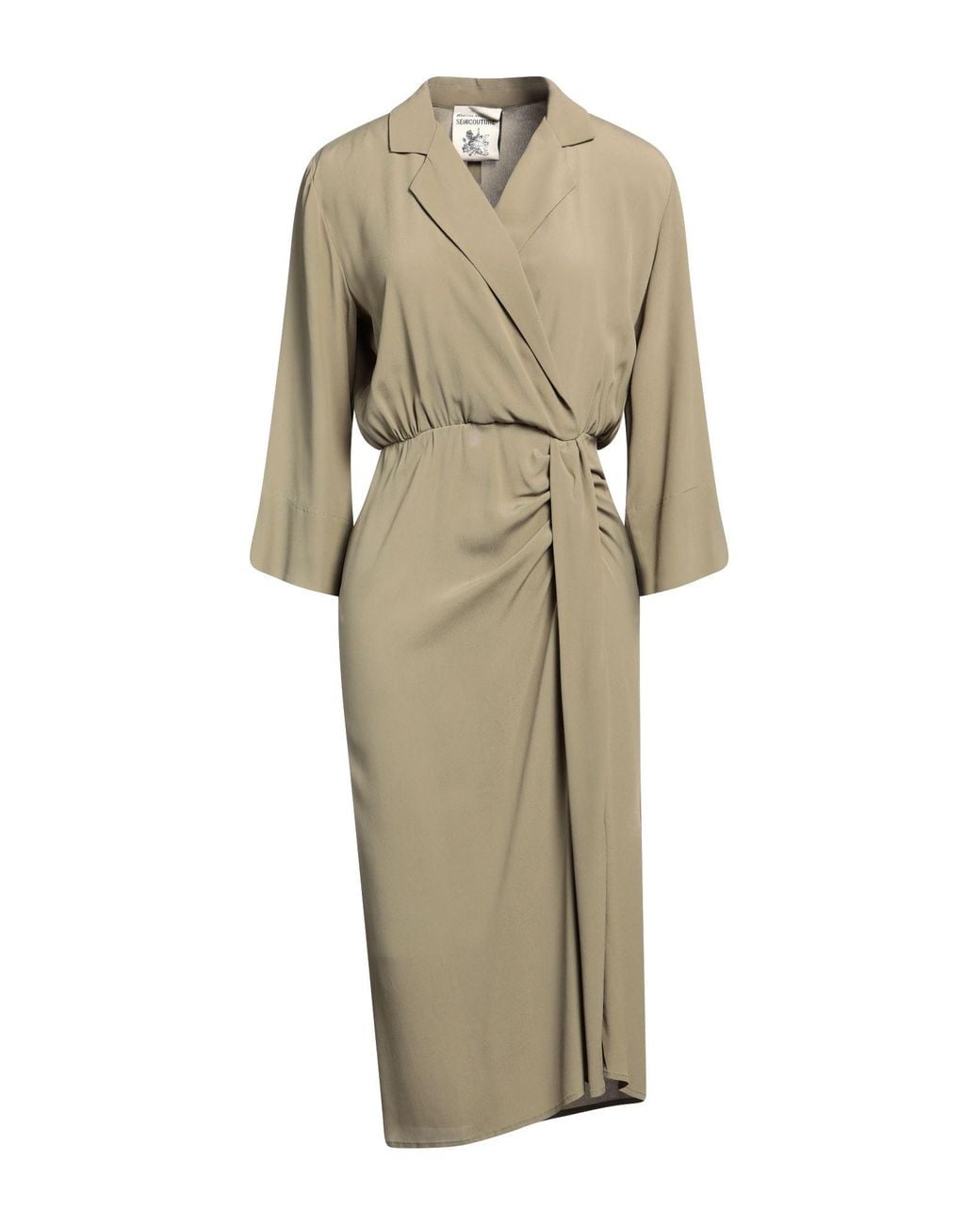 Semicouture Natural Midi Dress