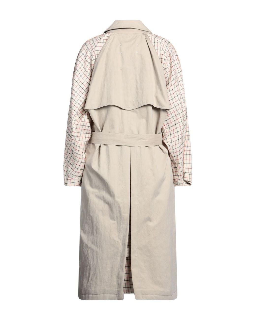 Maison Margiela Natural Cream Overcoat & Trench Coat Cotton, Polyamide