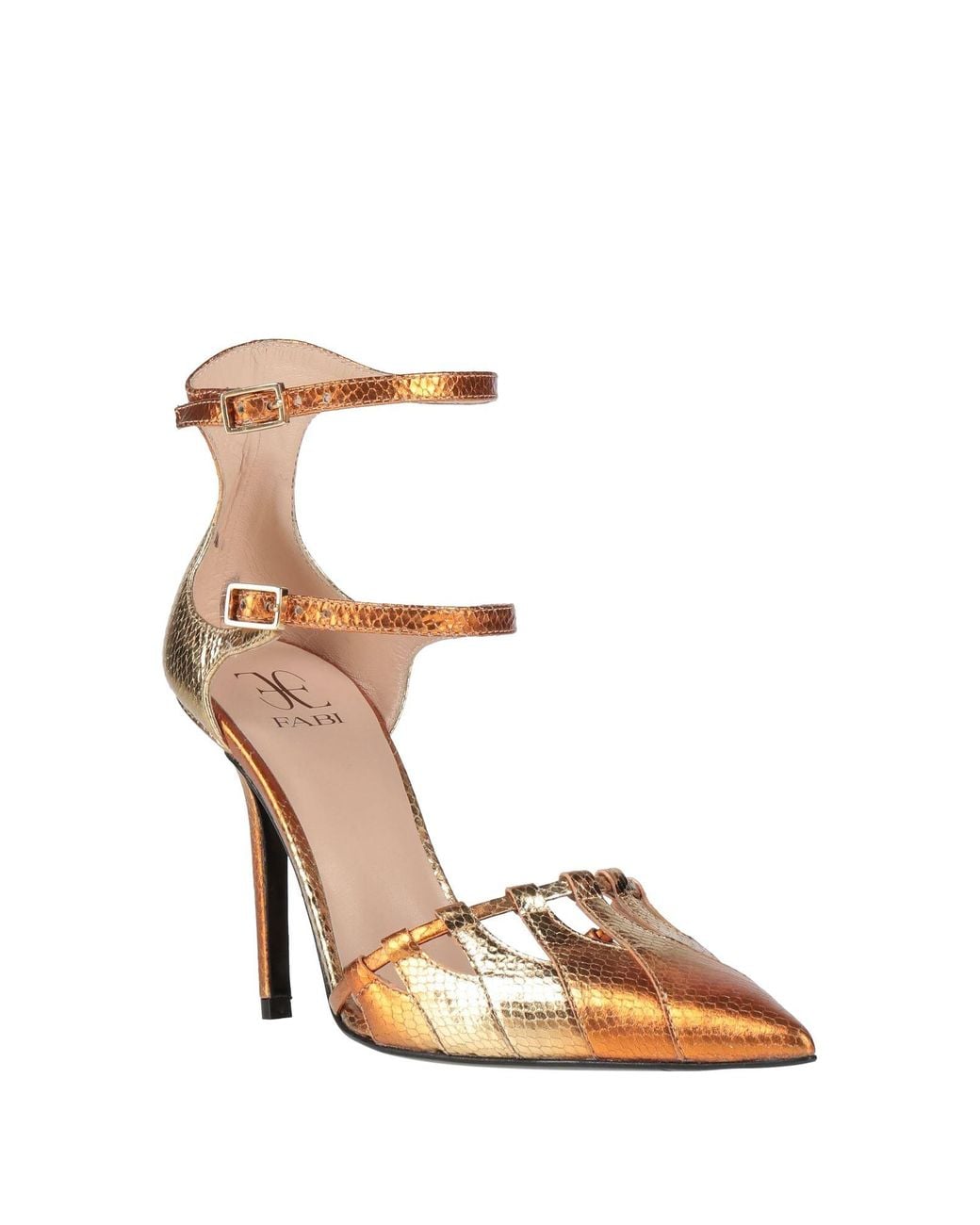 Fabi Metallic Pumps Leather