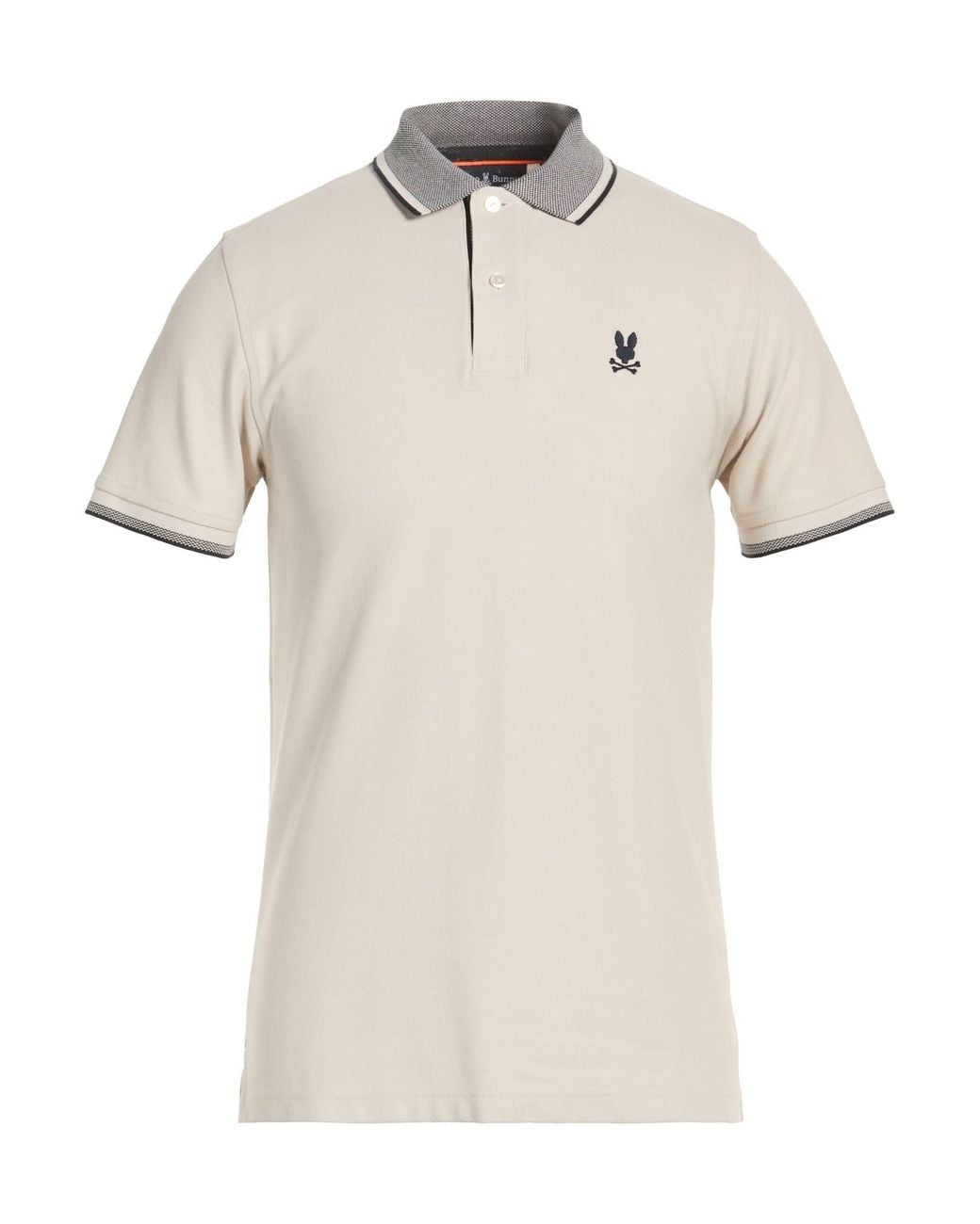 Psycho Bunny Natural Polo Shirt Pima Cotton for men