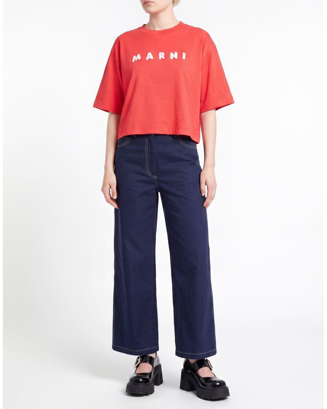Marni Red T-Shirt Cotton
