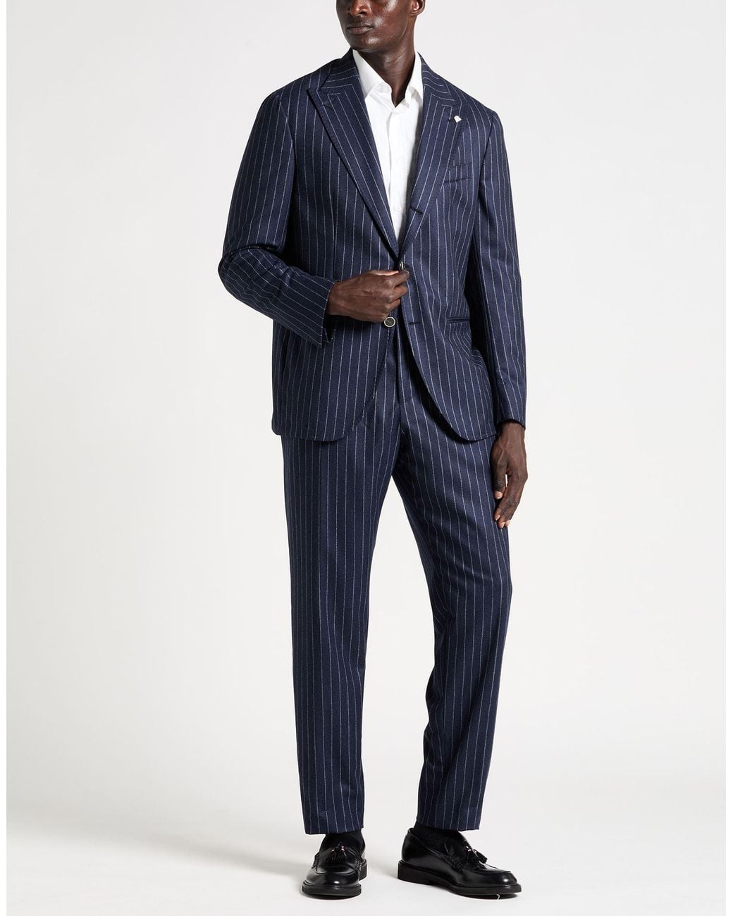 Sartoria Latorre Blue Suit Virgin Wool for men