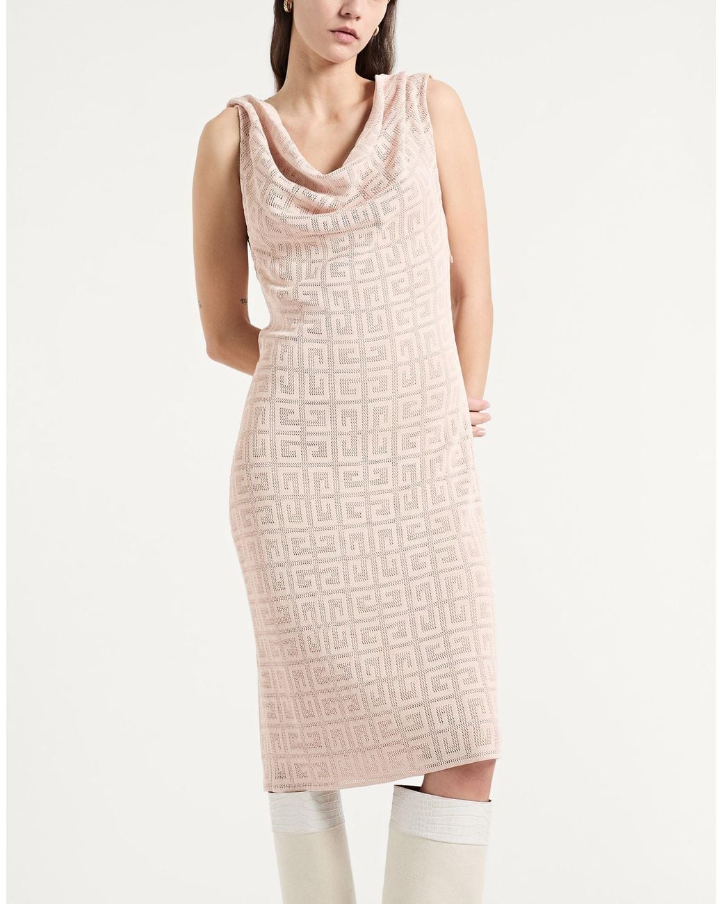 Givenchy Natural 4G Draped Dress