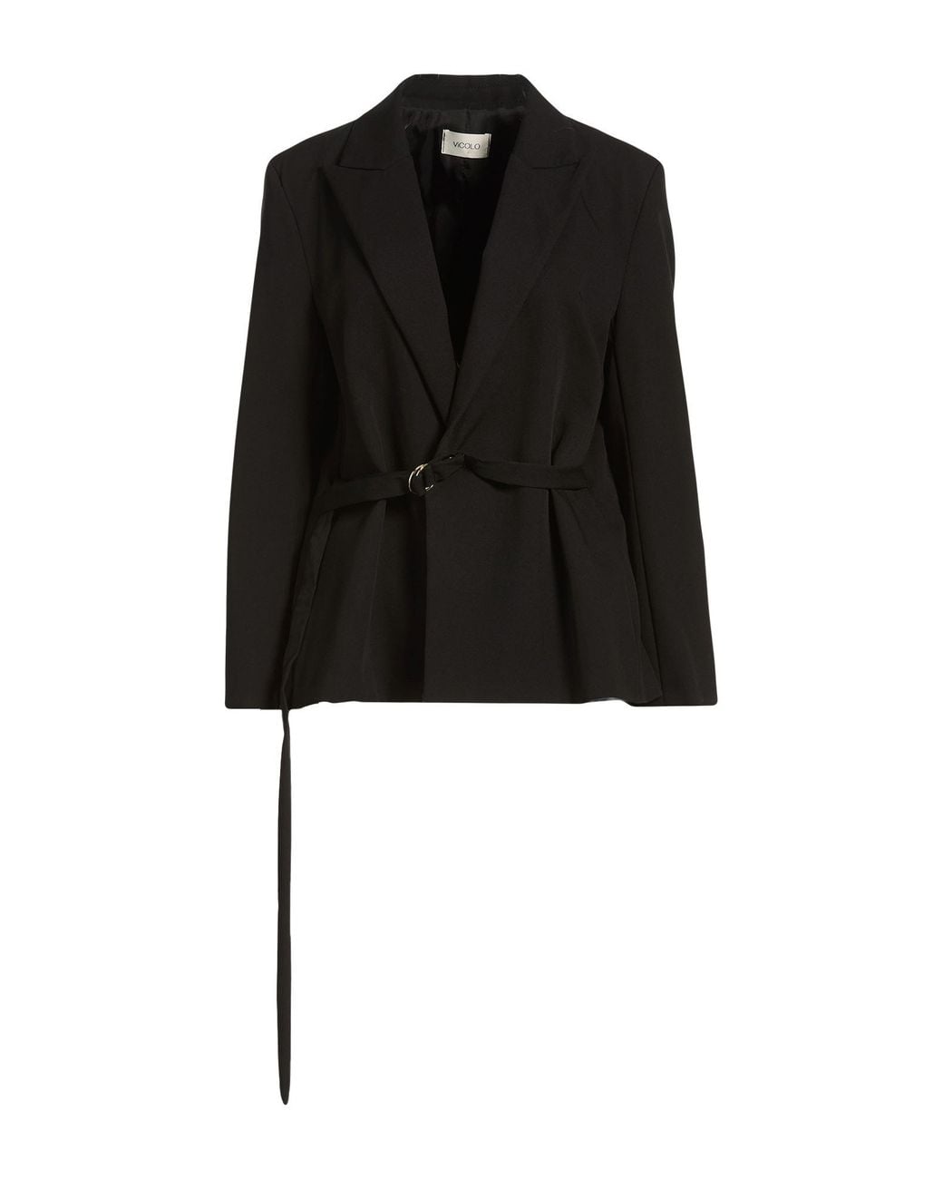 ViCOLO Black Blazer Polyester, Viscose, Elastane