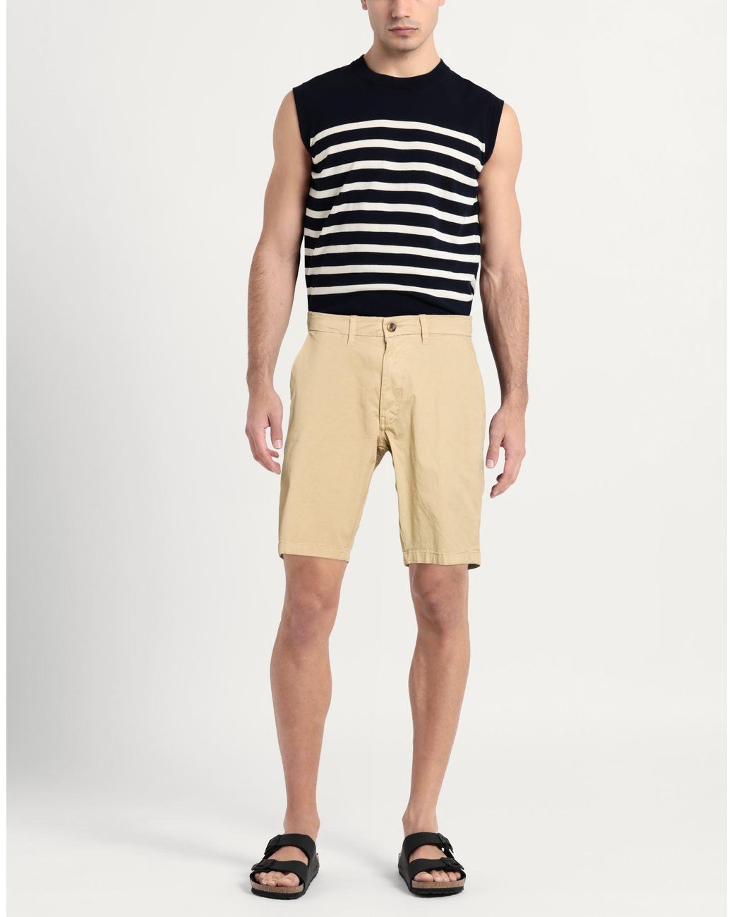 Impure Natural Shorts & Bermuda Shorts Cotton, Elastane for men