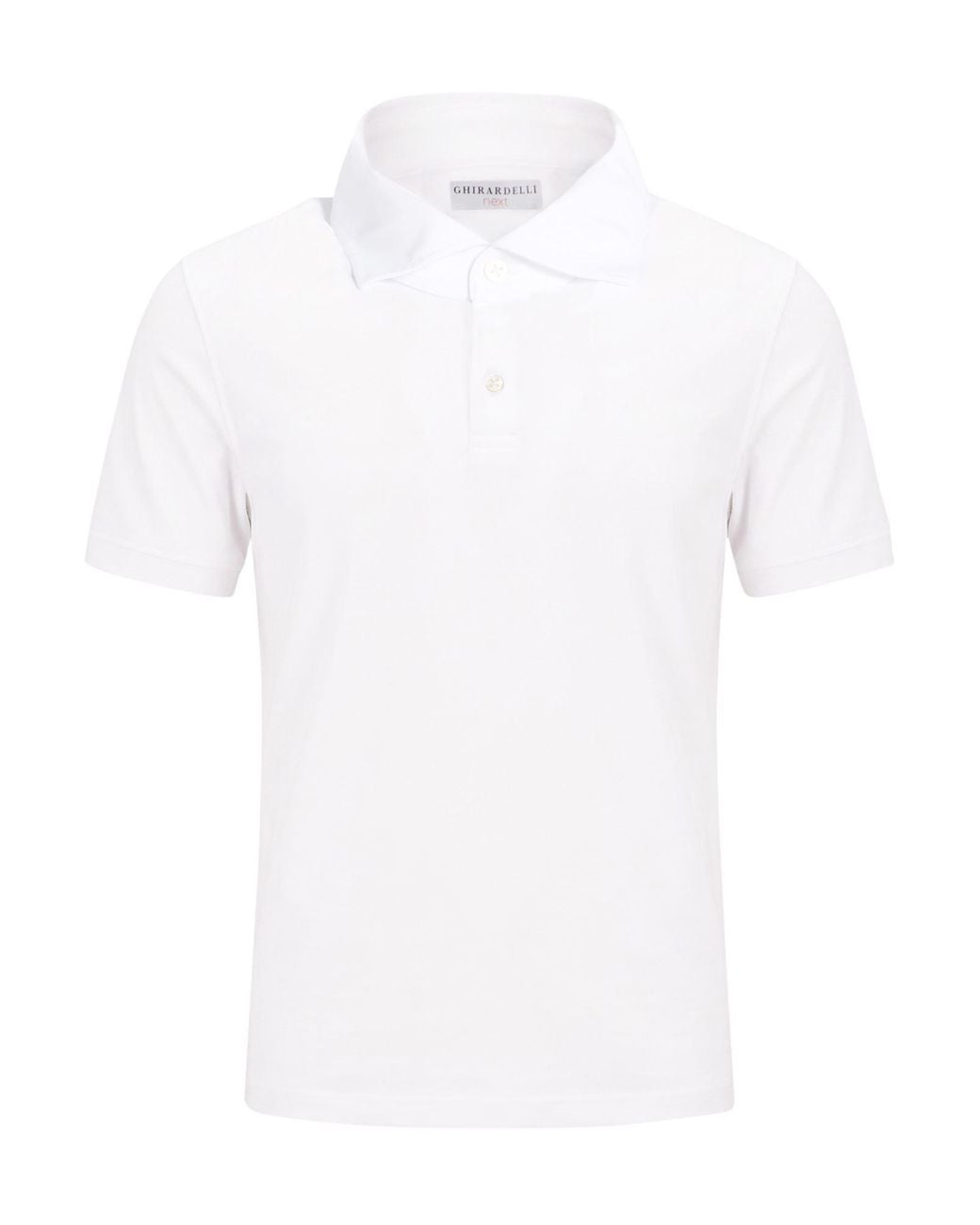 Ghirardelli White Polo Shirt for men
