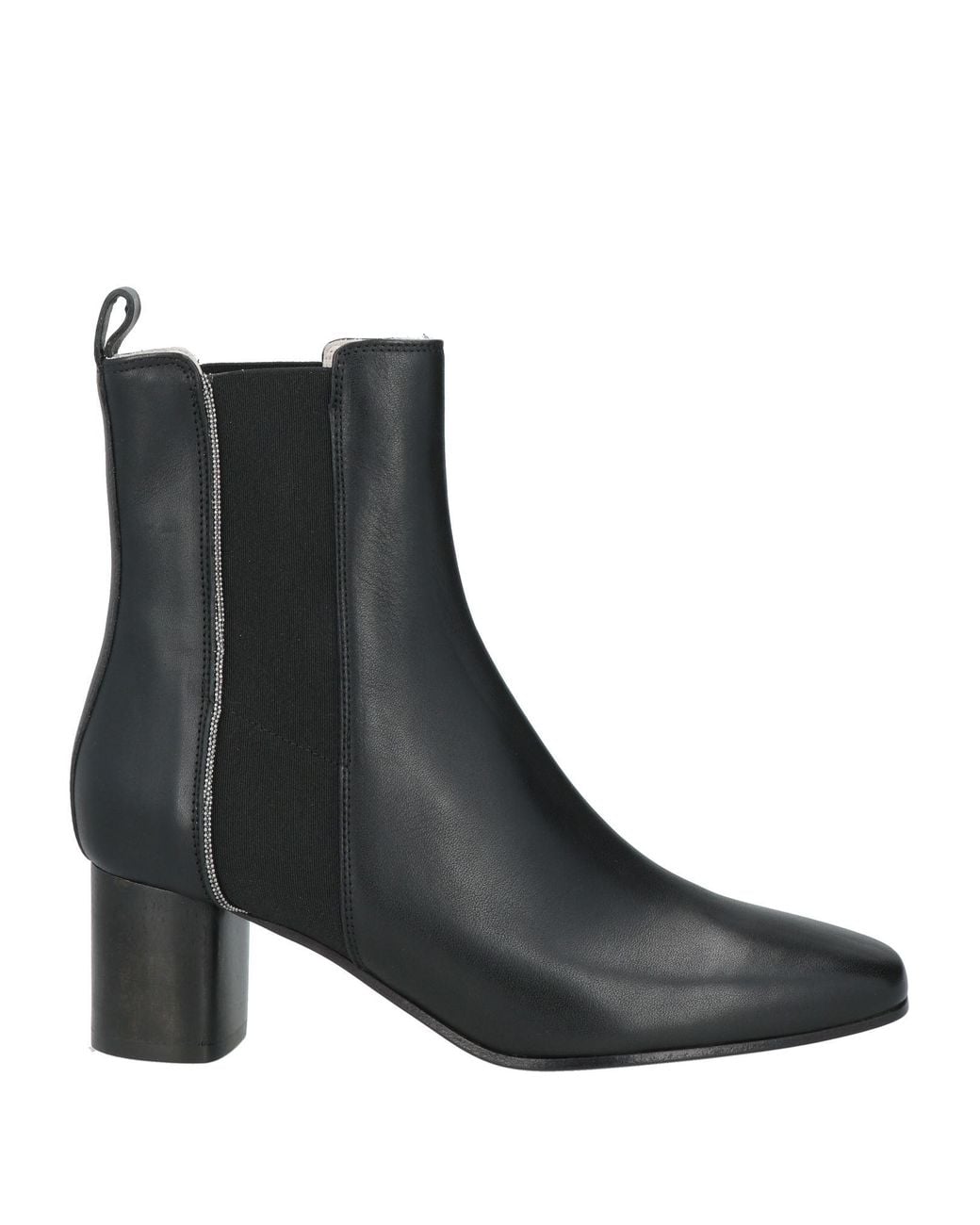 Fabiana Filippi Black Ankle Boots Leather