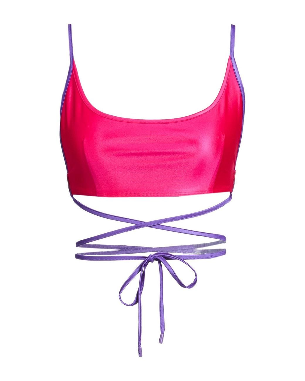 Versace Jeans Couture Pink Fuchsia Top Polyamide, Elastane