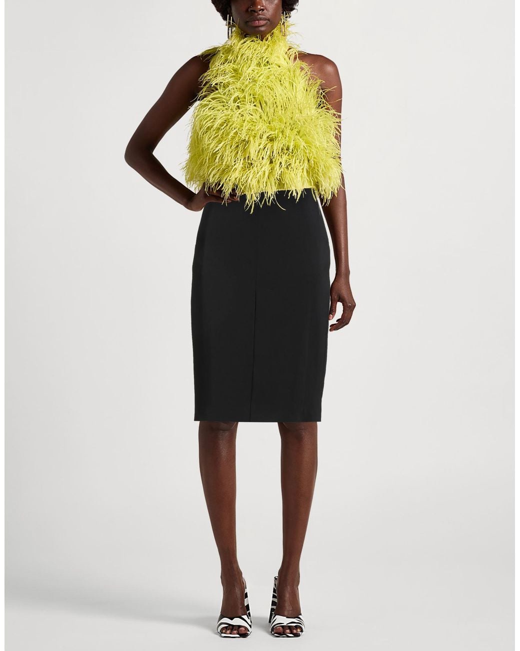 Pinko Black Midi Skirt
